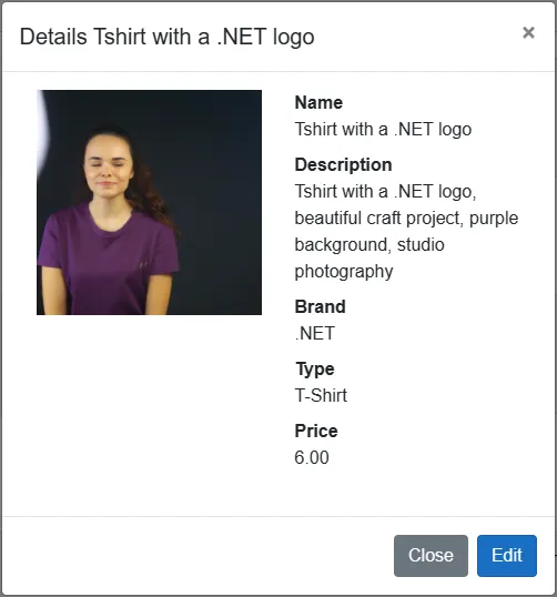 Screenshot of the semantic-kernel-ecom AI-powered store demonstration.